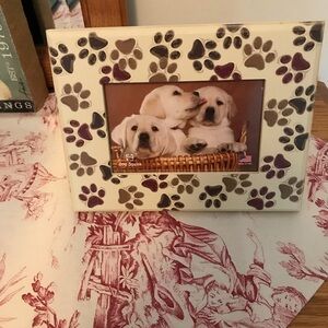 Paw Print Wood Picture Frame